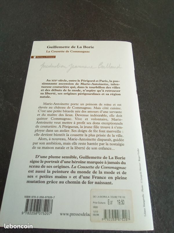 Roman de Guillemette de la borie (image 2)