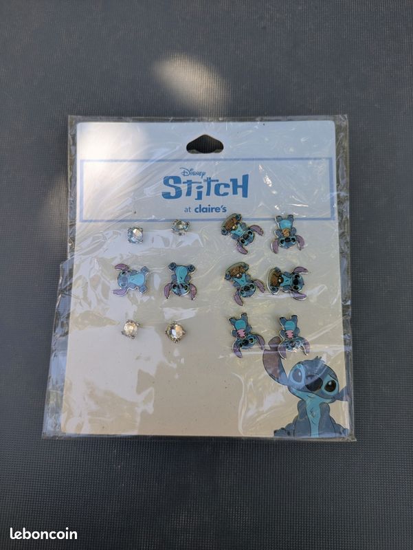 6 paires de boucles d'oreille Stich (image 1)