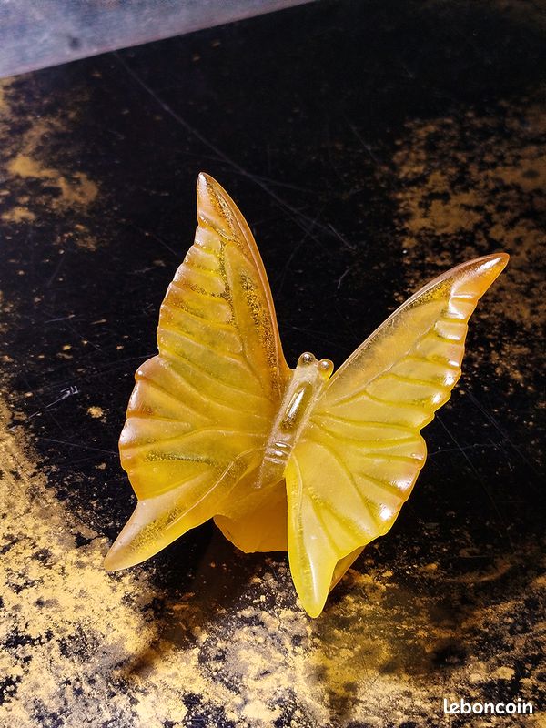 Lot De 1 à 6 Dessous De Verre Motif Papillon Jaune Clair, Lavables