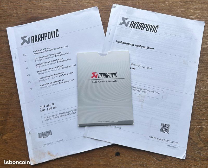 Ligne Akrapovic 250 CRF (image 3)