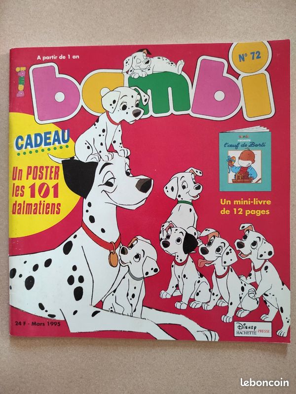 Magazine Bambi n° 72 de Mars 95 (image 1)