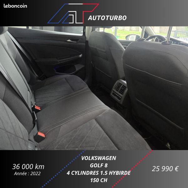 Volkswagen GOLF VIII 1.5 ETSI OPF 150CH STYLE DSG7 (image 15)
