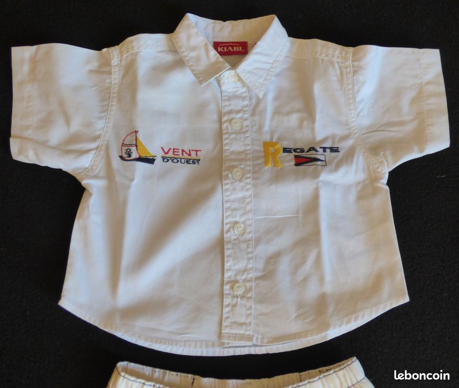 Chemise manches courtes (taille 6mois) (image 1)
