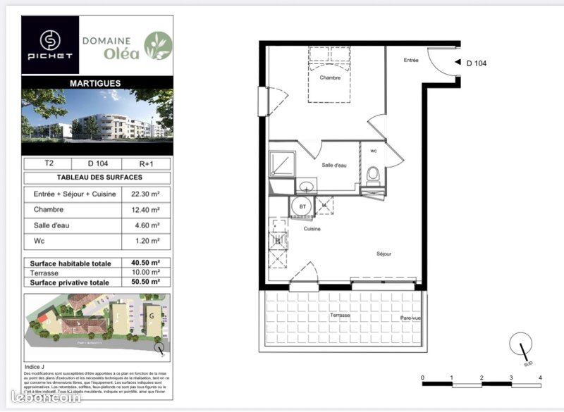 Appartement 2 pièces 41 m² · à Martigues · 40,5 m² · 204 000 €