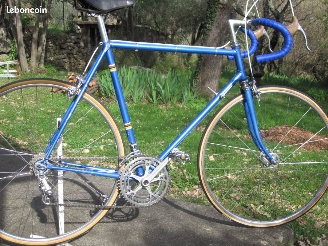 Vélo De Course Vintage Bernard Carré - Cadre Acier Violet - Campagnolo