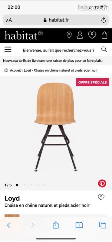 Table ronde en chêne et chaises (image 4)