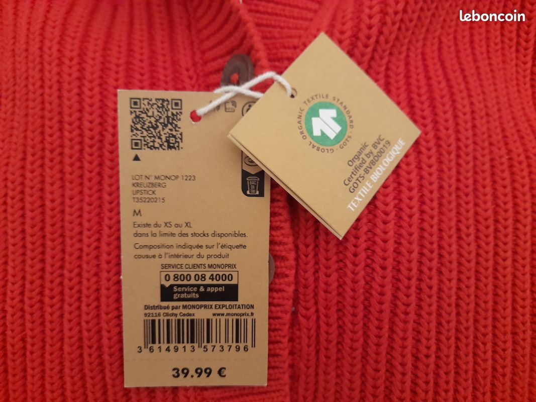 Pull rouge femme (image 6)