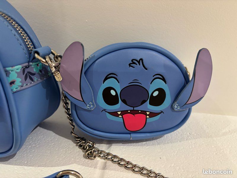 Disney officiel sac à main Stitch et son porte monnaie (image 11)