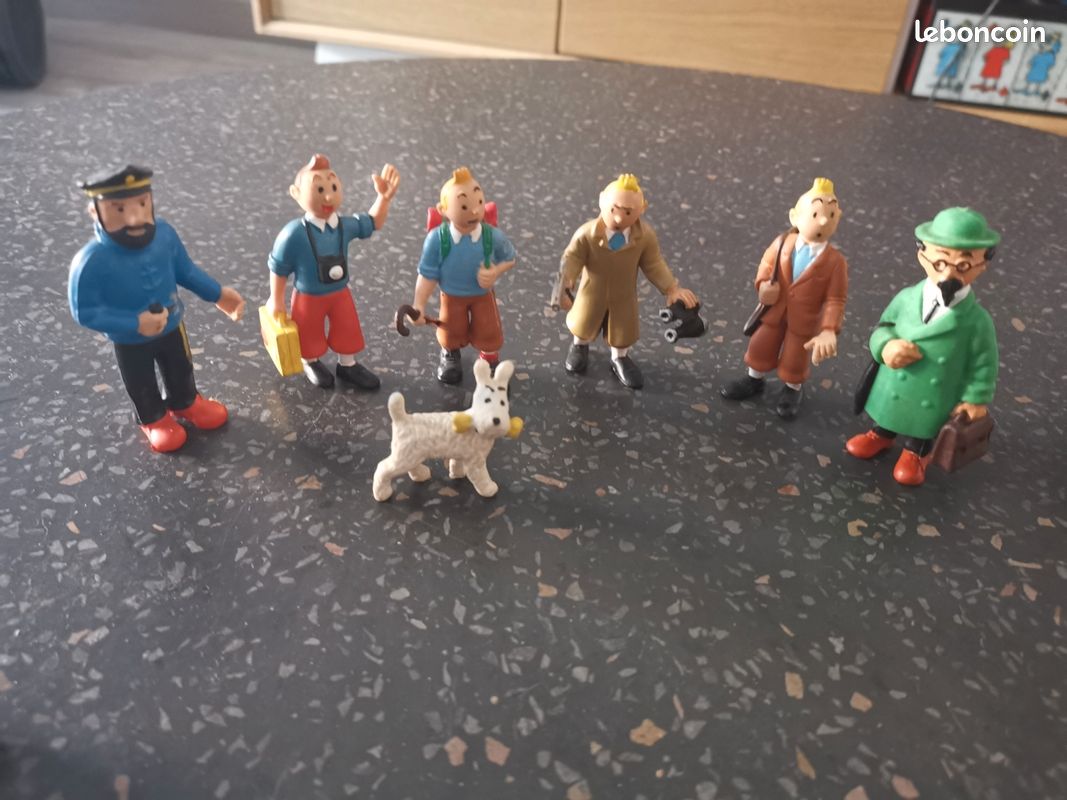 Lot De Figurines Tintin - Comics Spain - Années 1984-1986 - État Bon