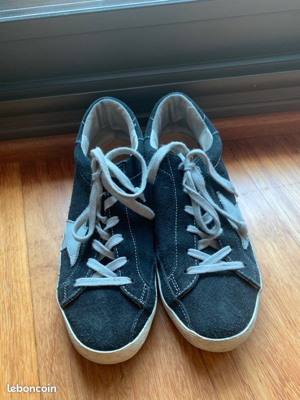 Sneakers Golden Goose bleues taille 38 italien (image 1)