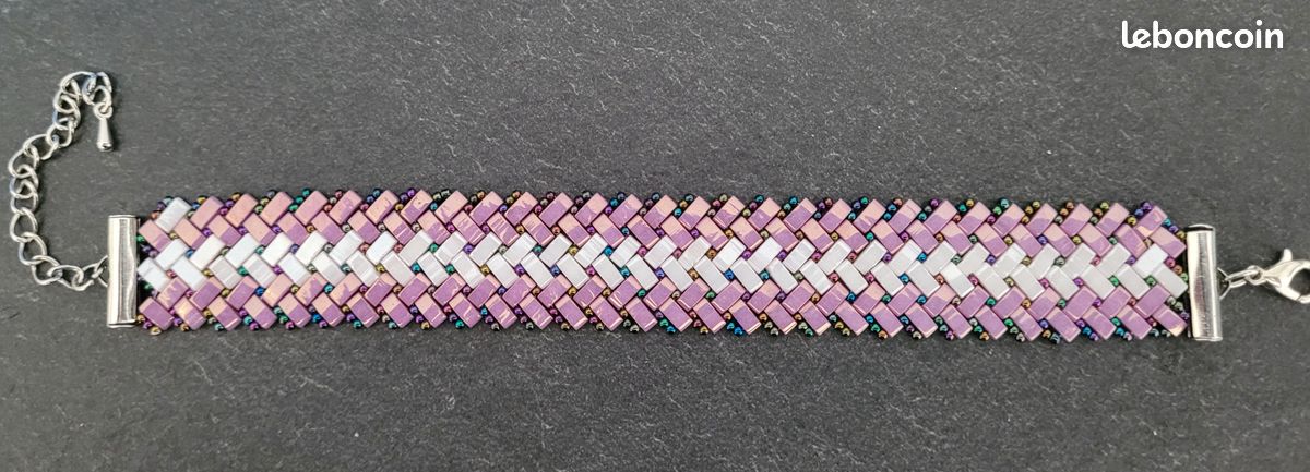 Bracelet tressé unique fabrication artisanal (image 2)