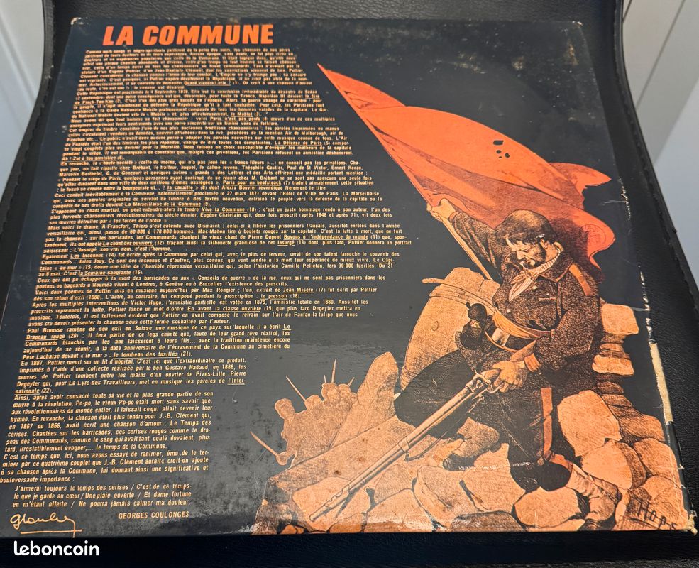 Disque Vinyl 33 tours LA COMMUNE EN CHANTANT (image 2)