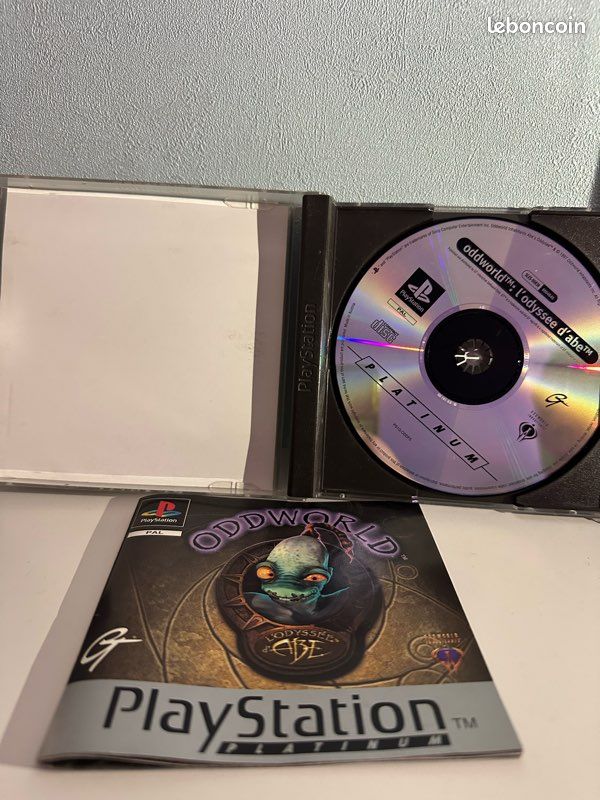 Oddworld : L'Odyssée D'Abe Sur PS1 - Complet Version Française - Très Bon État