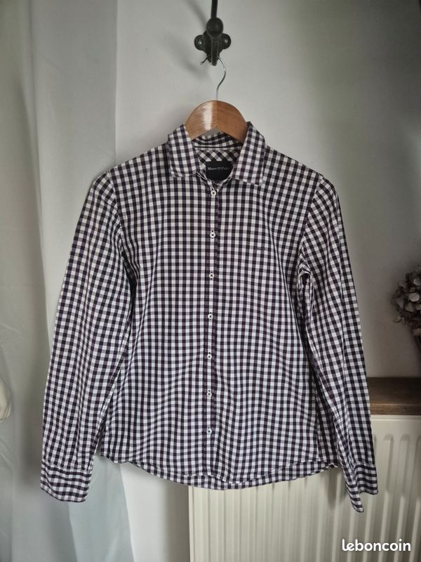 Chemise Western Femme Bit & Bridle Violette Carreaux Imprimé Cheval - Taille L