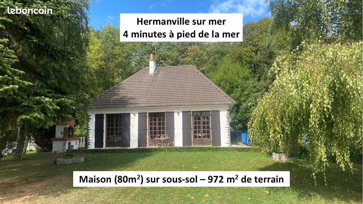 Maison 4 pièces 80 m² · à Hermanville-sur-Mer · 80 m² · 280 800 €