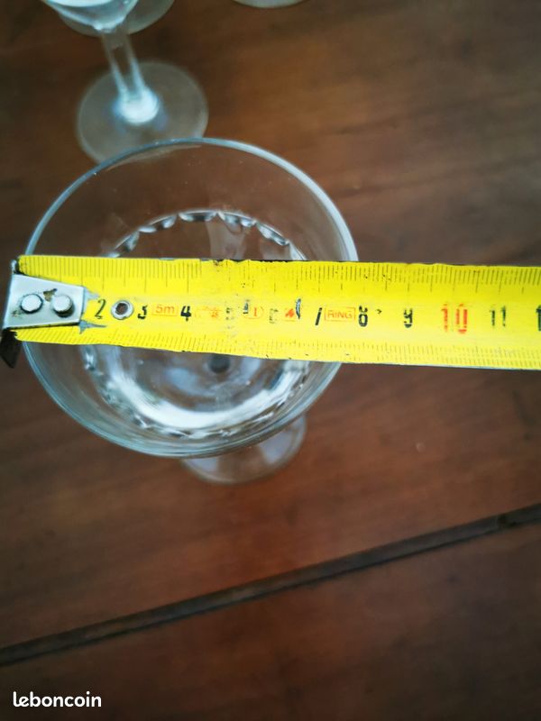 Lot 4 verres à vin ancien (image 4)