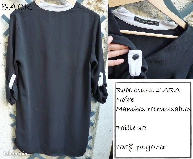 Robe 'Mercredi Adams' noire t.38 MYRTIGNON (image 2)