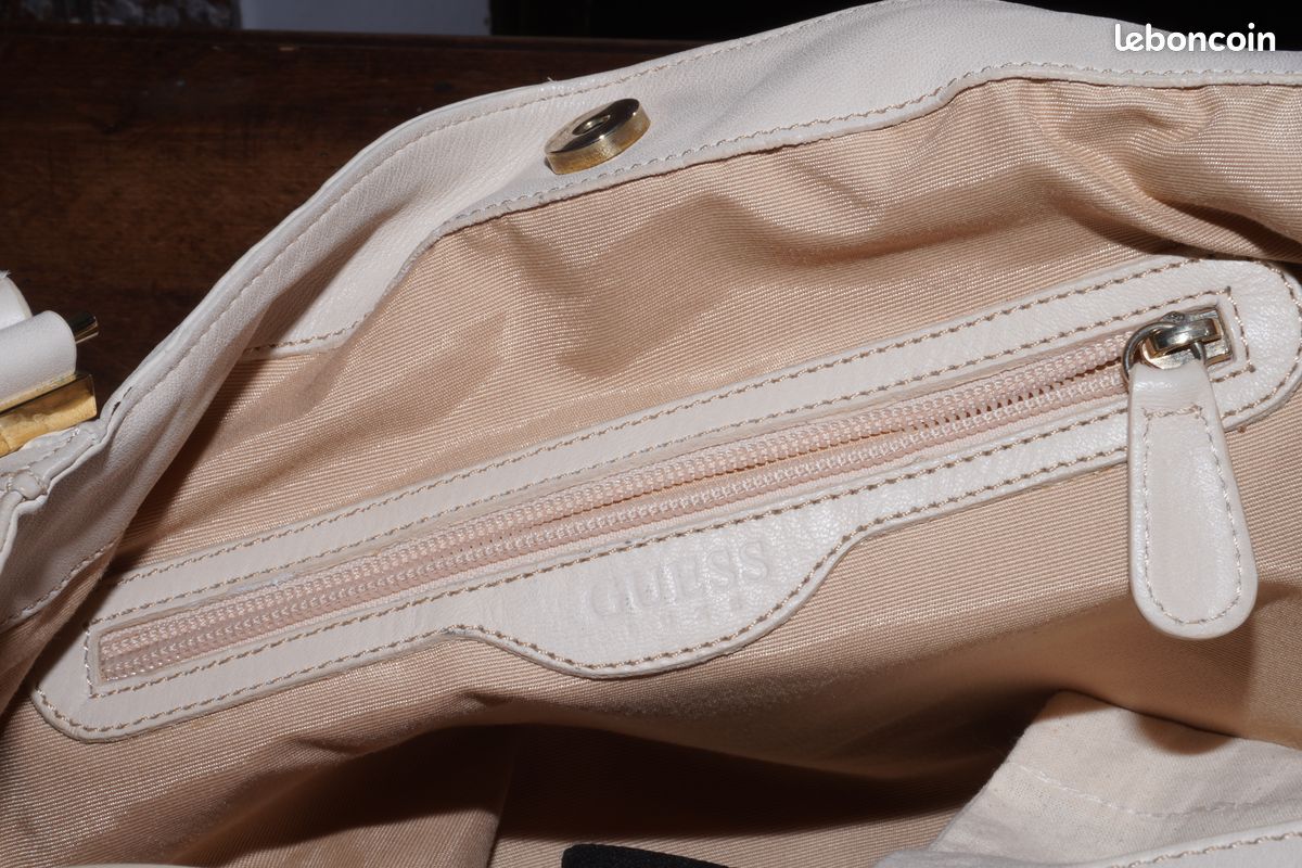 Sac à Main GUESS Hewitt Fourre-tout Blanc Multi - Taille Medium, Neuf Avec étiquettes