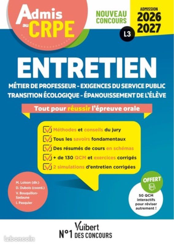Livres oraux CRPE (image 1)
