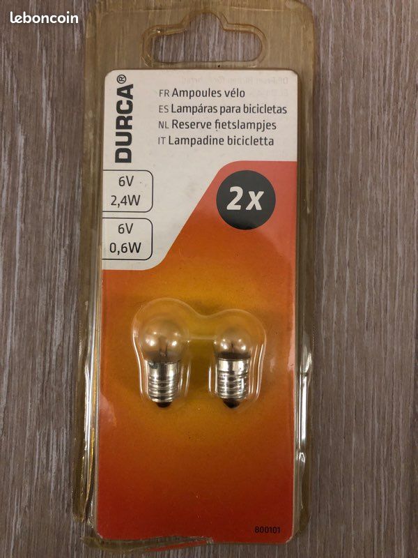 Ampoules phare vélo vintage 6V (image 1)