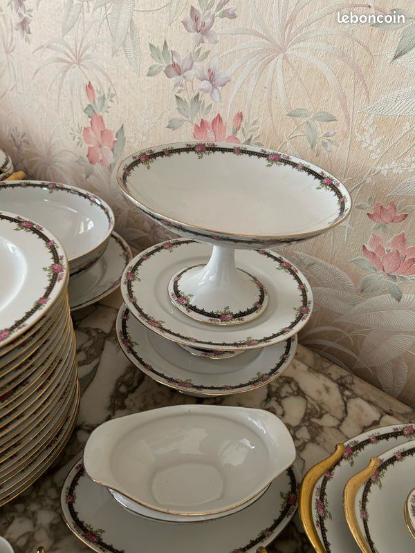 Service complet porcelaine de Limoges des années 1930 (image 3)