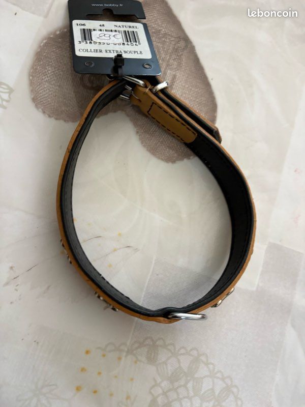 Collier couleur camel neuf chien (image 2)