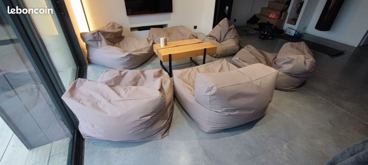 Lot de 6 poufs (image 1)