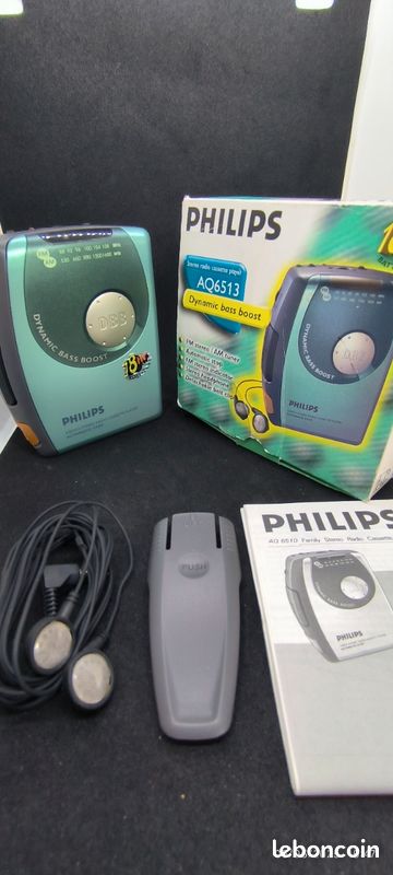 WALKMAN CASSETTE VINTAGE Philips aq6411 EUR 40,00