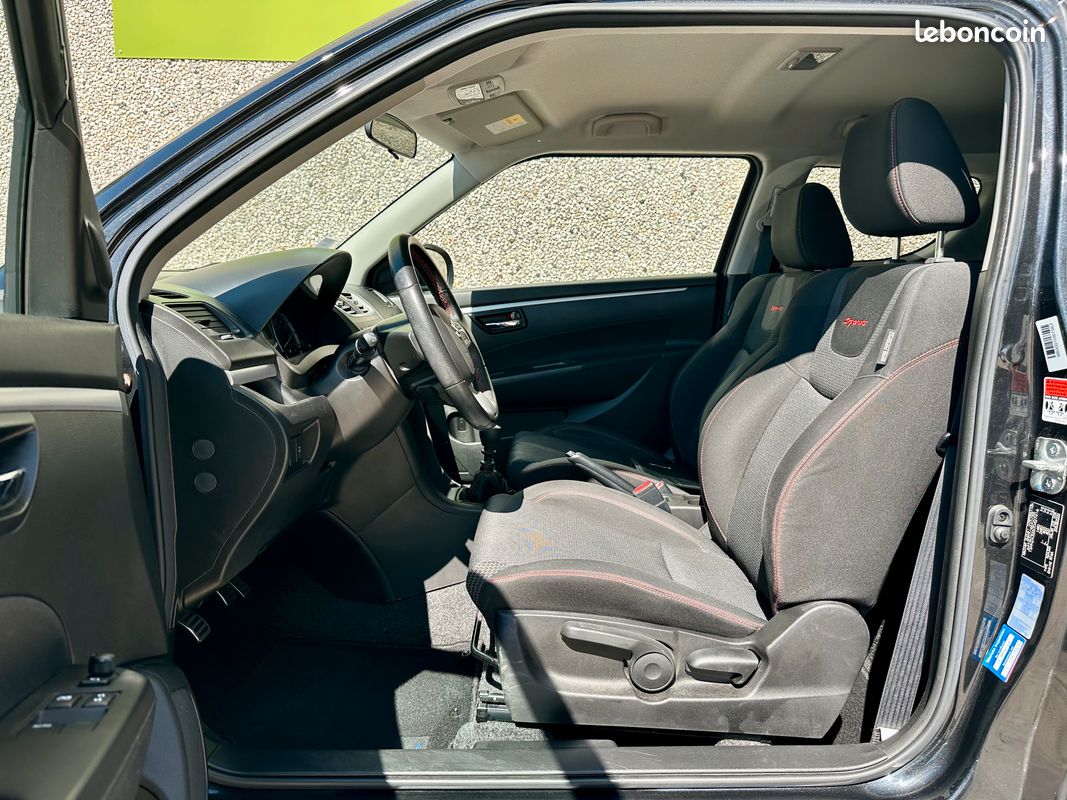 SUZUKI SWIFT III 1.6 VVT 136 SPORT 3P-10/2014-Bluetooth-Sièges Baquets/Chauffants-Régulateur-Alarme-Radars-Révisée-Parfait Etat-Historique Complet SUZUKI (image 4)