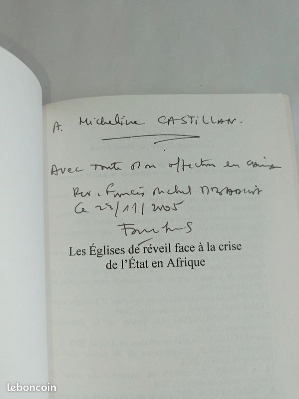 NEUF et dédicacé livre les églises de réveil face à la crise de l'Etat en Afrique (image 2)