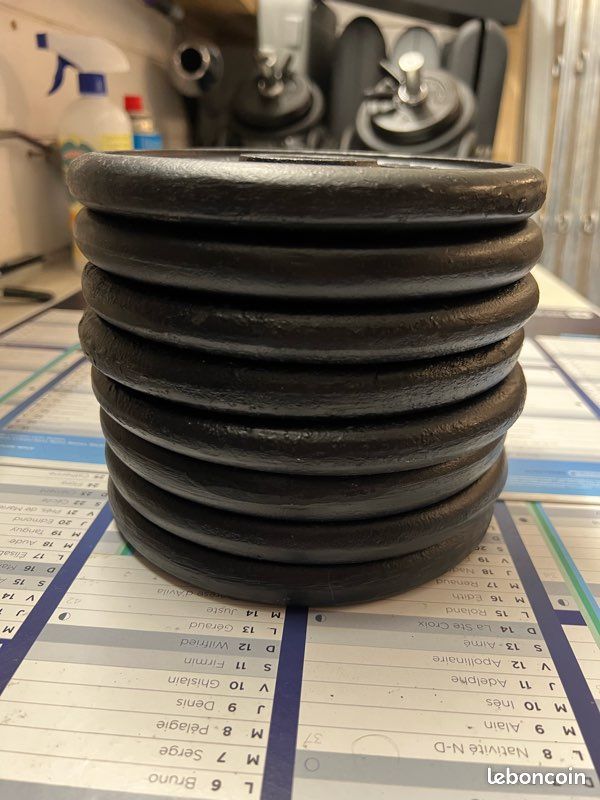 Lot de 8 Poids musculation 2 kg (image 3)