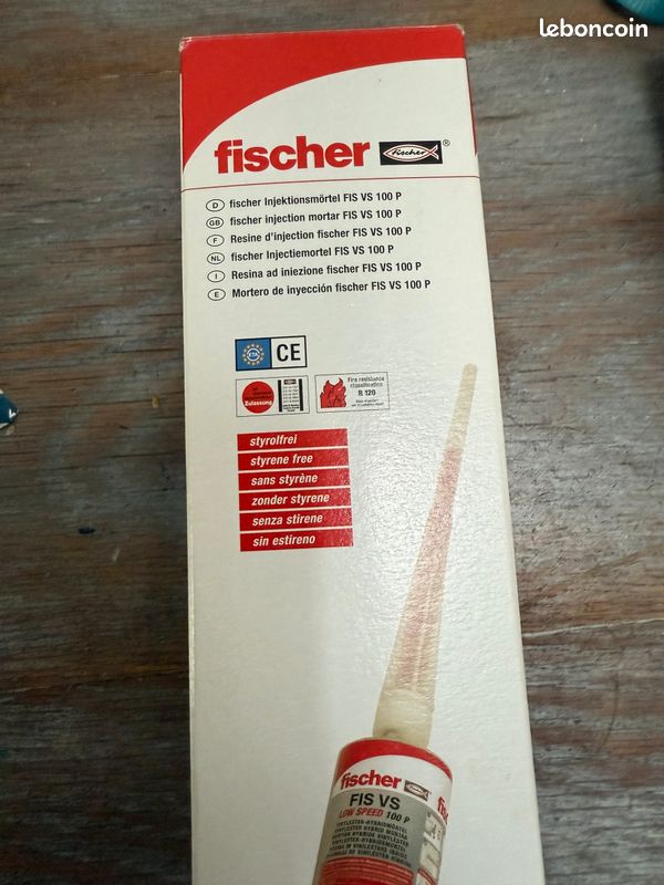 Resine d'injection ficher FIS VS 100 P, NEUF, résine d'injection scellement très solide, jamais ouvert (image 2)