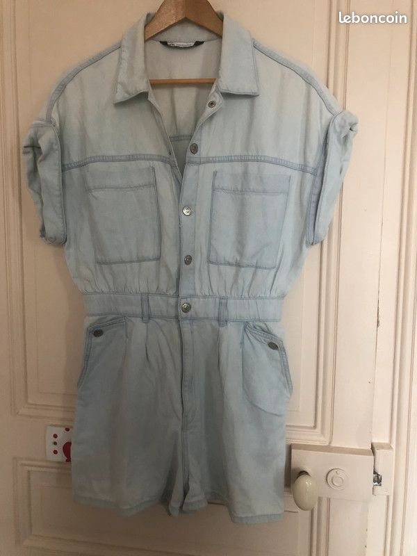 Combi short jean Zara Neuve sans étiquette Vêtements