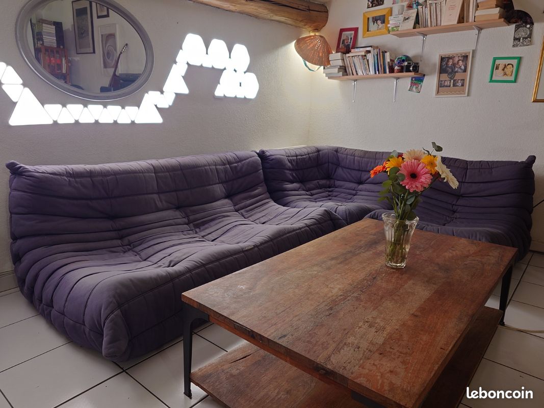 đïžÂ Ensemble LIGNE ROSET Togo Grande banquette + Angle + Chauffeuse, đ đș (image 2)