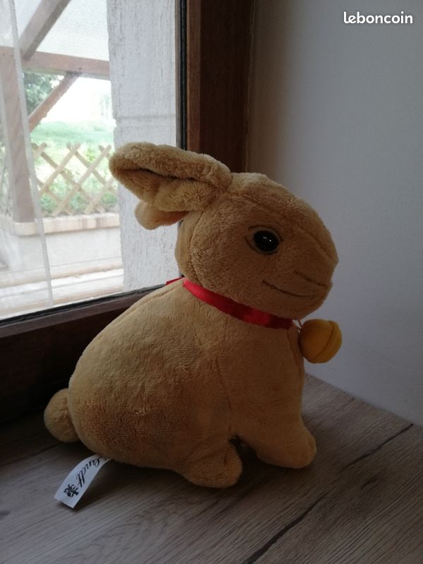 Lapin peluche "Lindt" avec fermeture pour cacher les chocolats (image 2)