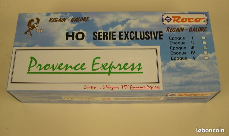 ROCO 44155 44156 Coffret 10 wagons Couverts Kv & Gs PROVENCE