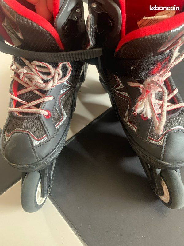 Rollers fit 3 junior black Décathlon oxelo (image 2)