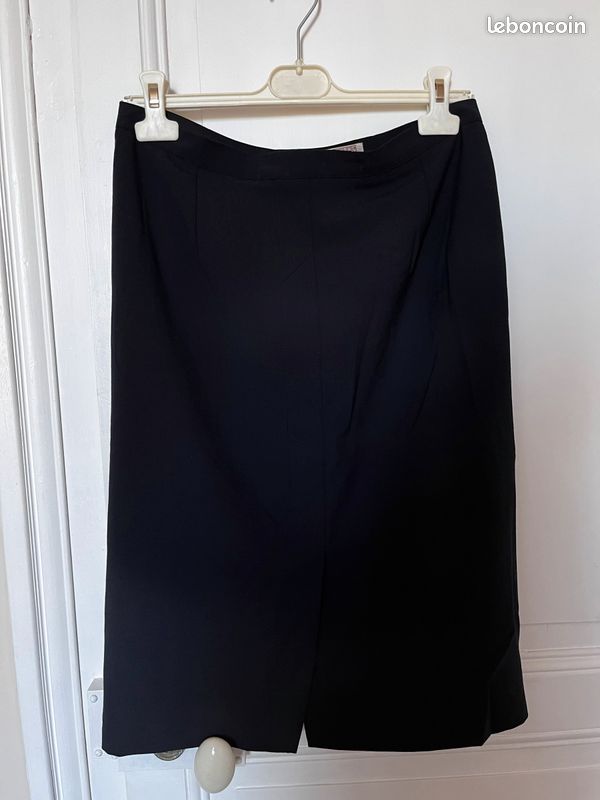 Jupe vintage bleu marine (image 2)