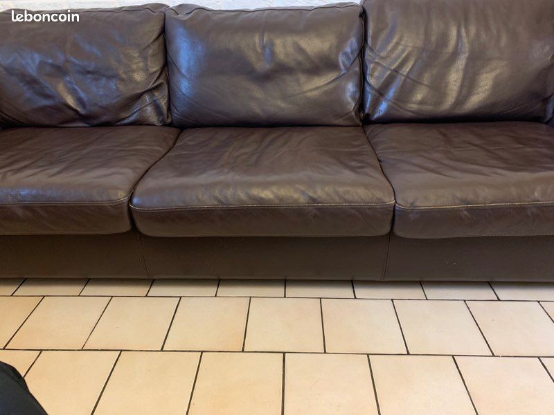 Canapé cuir poltrone sofa (image 6)