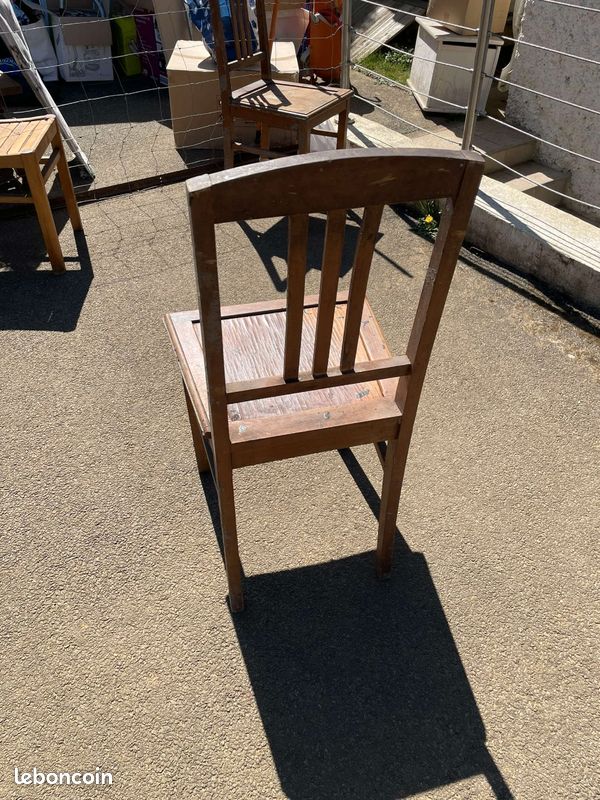 Chaises anciennes bois (image 8)