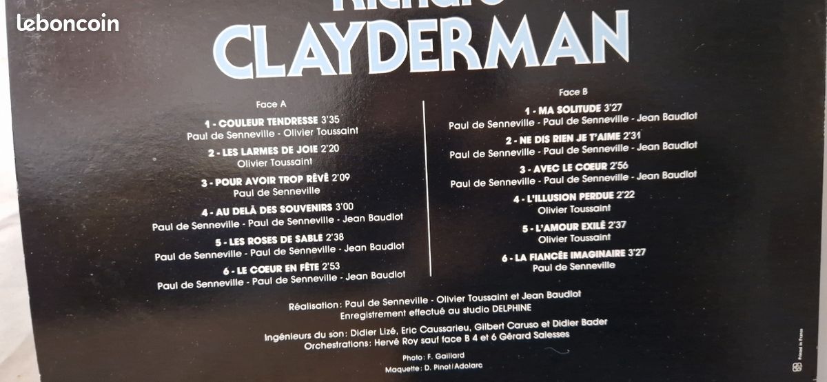 Vinyle Richard Clyderman (image 5)