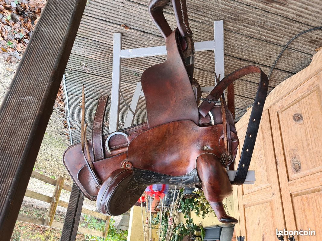 Selle Western tout cuir très bon état (image 2)
