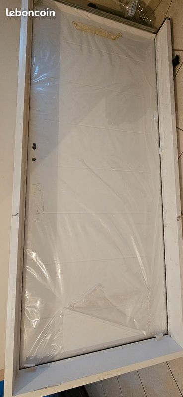 Porte d'entrée aluminium blanche (image 1)