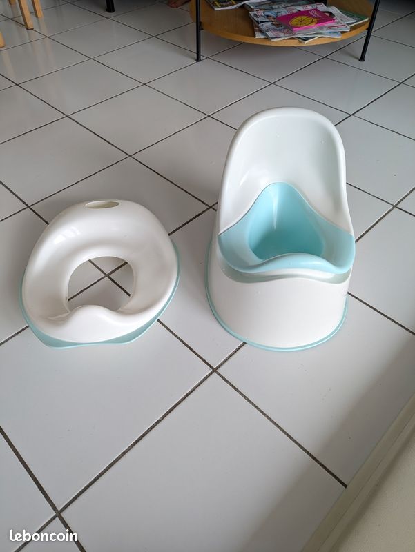 Lot pot et rehausseur WC bébé / enfant Ikea (image 1)