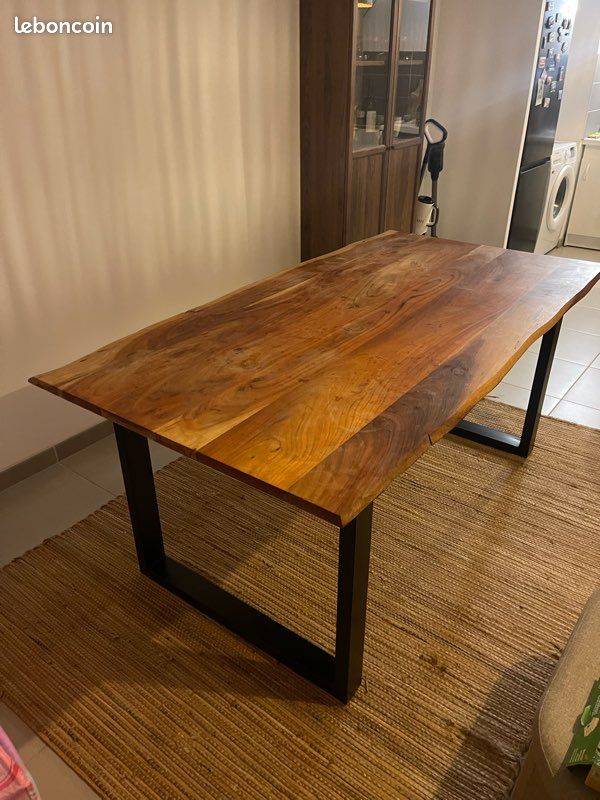 Table à manger rectangulaire en bois SKLUM (image 3)