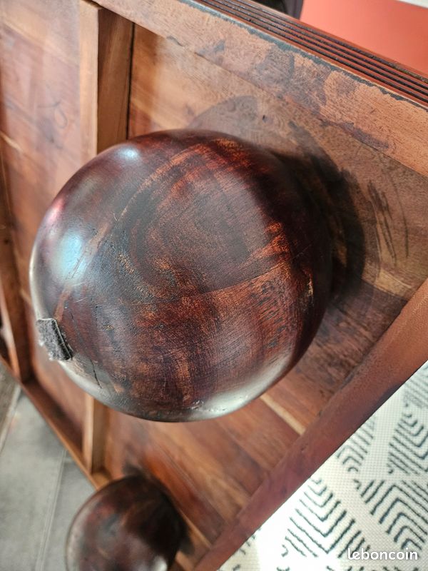 Table basse bois exotique (image 7)