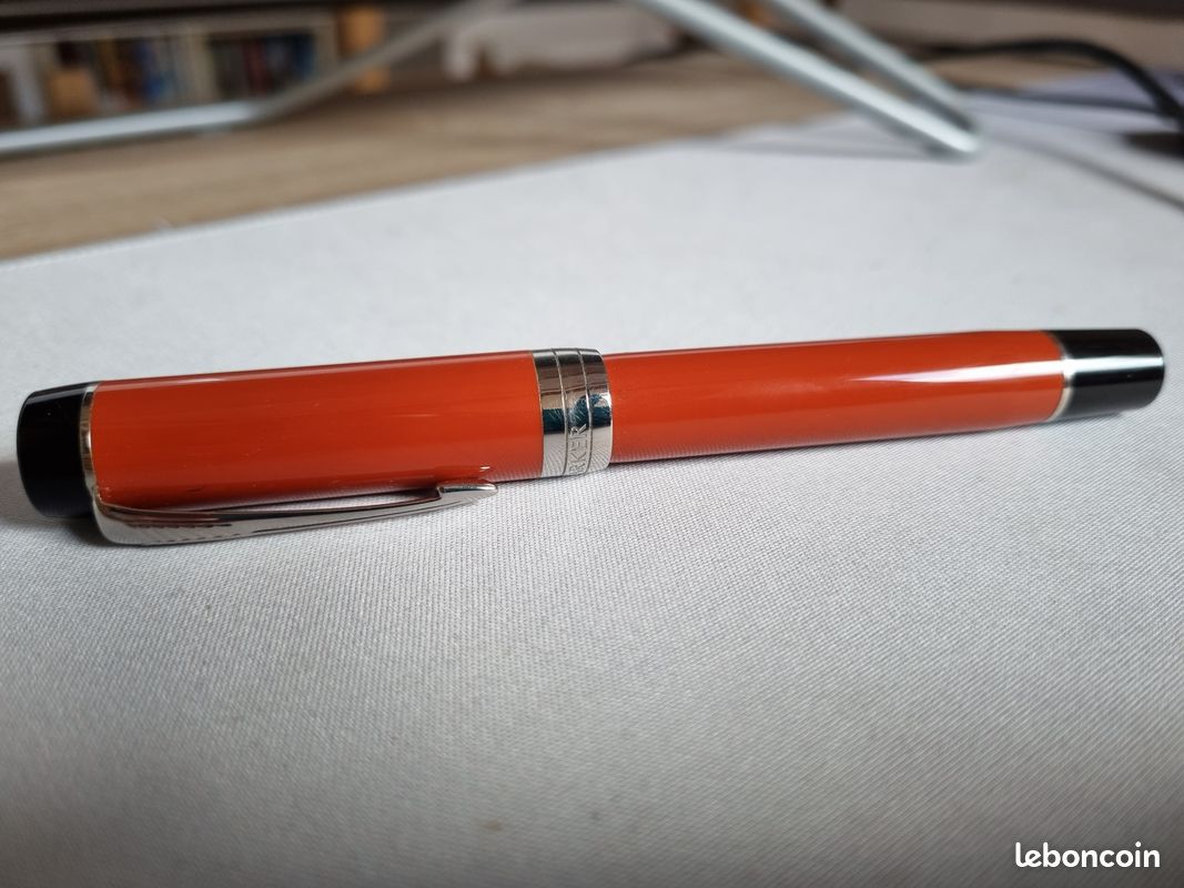 Stylo parker Duofold orange taille M (image 1)