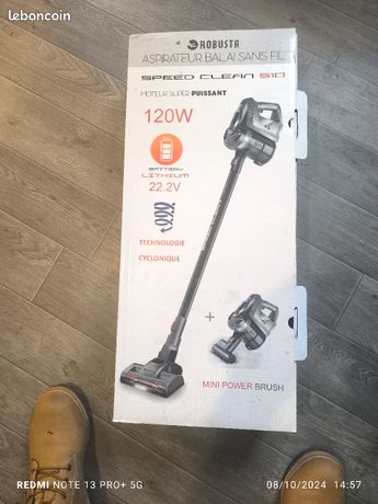 Batterie V Aspirateur Balai Robusta Speedclean S10 Aspirateur