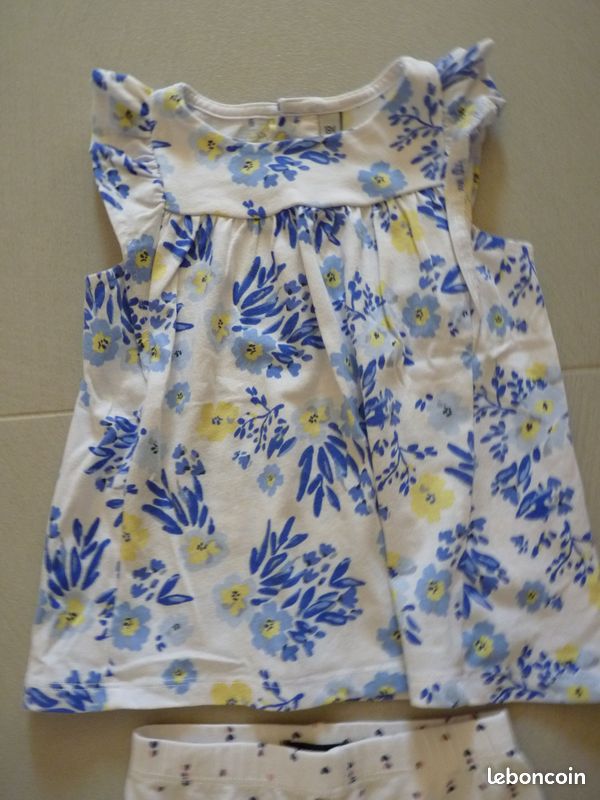 Ensemble fille haut et calecon 18 mois (image 2)