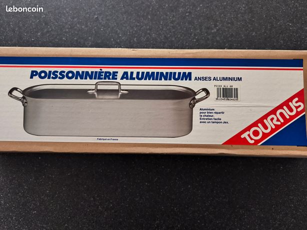 GRANDE POISSONNIÈRE 50 cm en Aluminium - Alu - TOURNUS UNIS France EUR 17,50 - FR